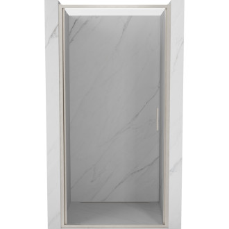 Sprchové dveře Mexen Exo-B s otočnými dveřmi 60 cm, průhledné, kartáčovaný nikl - 817-060-000-97-00
