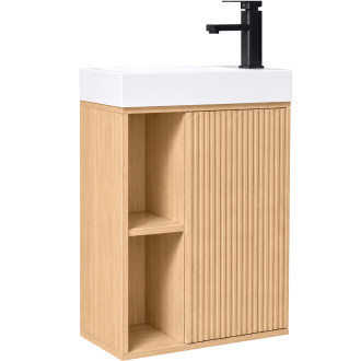 CERANO - Umyvadlová skříňka pro WC Sofia - dub Vicenza - 49,5x62x25 cm
