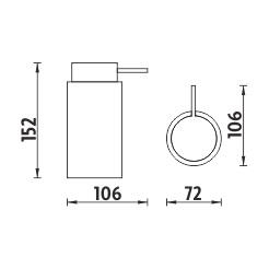 Nimco Pure PU 7031-75 Dávkovač tekutého mýdla