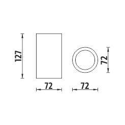 Nimco Pure PU 7058-75 Pohárek na kartáčky