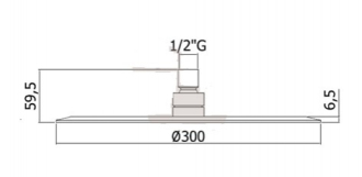 OPTIMA hlavová sprcha kulatá, ? 30 cm OPB008