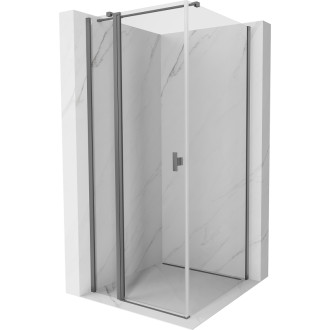 Sprchový kout Mexen Mist T s výklopným mechanismem 110 x 110 cm, průhledný, stříbrná metalíza - 8A4T-110-110-95-00