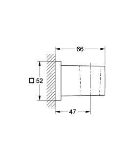 GROHE EUPHORIA Cube 27693000 hranatý držák sprchy