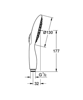 GROHE Power&Soul 27673000 ruční sprcha 4 proudy