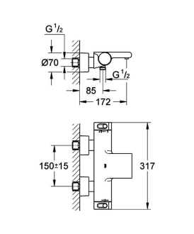 GROHE GROHTHERM 2000 New vanová termostatická baterie 34174001