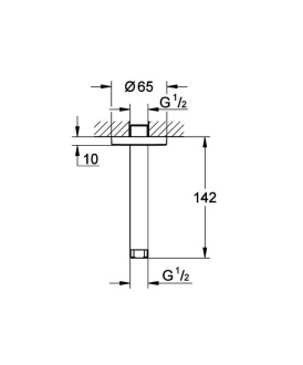 GROHE Rainshower 28724000 stropní výpust 142mm