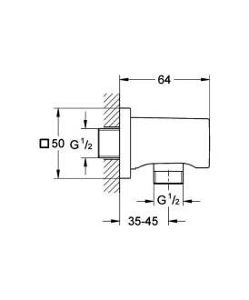 GROHE RAINSHOWER nástěnné kolínko 27076000