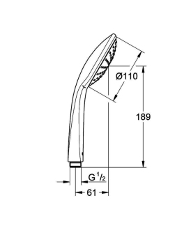 GROHE EUPHORIA 27265000 ruční sprcha Mono