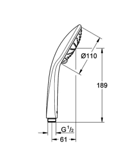 GROHE EUPHORIA 27220000 ruční sprcha Eco