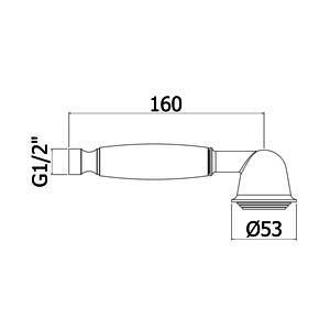 Paffoni KLIPPER ZDOC007CR sprchová koncovka