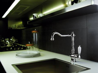 Paffoni MELISA FME181 dřezová stojánková baterie, boční páka,chrom
