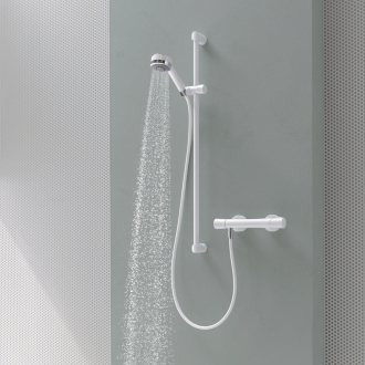 KLUDI ZENTA 1S WHITE sprchový set 90cm 6085091-00 BÍLÁ