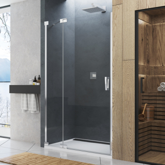 RONAL CADURA Jednokřídlé dveře s pevnou stěnou, levé, aluchrom CA13G0755068