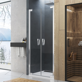 RONAL CADURA Dvoukřídlé dveře aluchrom čiré CA2C0705007