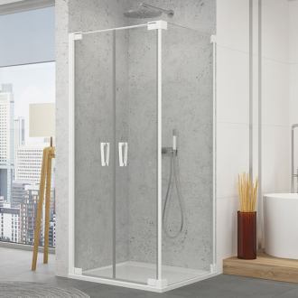 RONAL CADURA Dvoukřídlé dveře bílá mat čiré CA2C0800907