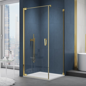 RONAL CADURA Jednokřídlé dveře levé / 1 strana rohového vstupu zlatá shade CA1CG0801268