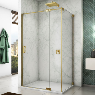 RONAL WALK IN CADURA Boční stěna v 90° zlatá čiré CAT30901207