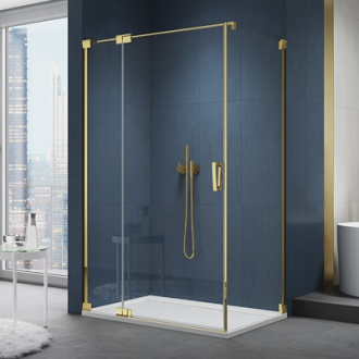 RONAL CADURA Boční stěna v 90°, pro dveře v 90° na straně madla zlatá shade CAT10701268