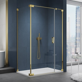 RONAL CADURA Boční stěna v 90°, pro dveře v 90° na straně pantů zlatá shade CAT21201268