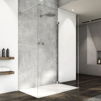 RONAL WALK IN CADURA Boční stěna v 90° aluchrom shade CAT3SM25068