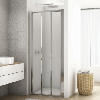 RONAL DIVERA Třídílné posuvné dveře aluchrom bílé linky D22S31005088