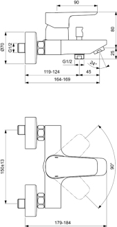 Ideal Standard CERAPLAN III B 0718 AA vanová  baterie