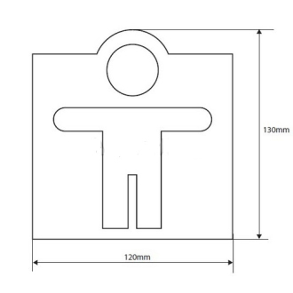 BEMETA Ikona - WC pánské, lesk 111022032
