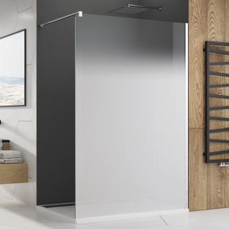 RONAL WALK-IN EASY Pevná stěna samostatná s vyrovnávacím profilem aluchrom STR4P0805081