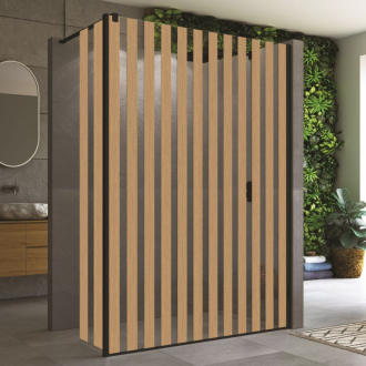 RONAL WALK-IN EASY Montážní set BTE2 - krátká otočná stěna v 90° černá mat BTE204200682