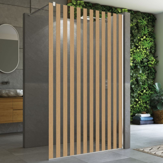 RONAL WALK-IN EASY Pevná stěna samostatná s vyrovnávacím profilem aluchrom STR4P1205082