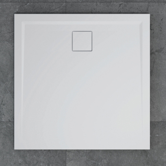 RONAL LIVADA sprchová vanička z litého mramoru, čtverec 80x80x3,5 cm, bílá  W20Q08004