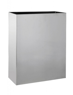 BEMETA Hranatý odpadkový koš 25l, brus 125115045