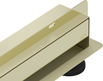 Mexen FLAT WALL 60 cm - 2v1 lineární žlab ke stěně, zlatá 1530060