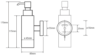 BEMETA OMEGA: Dávkovač tekutého mýdla 150ml 104109012