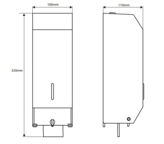 BEMETA Dávkovač tekutého mýdla 1100ml, nerez lesk 123109013