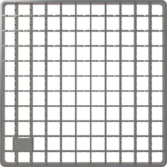 ALCA  APR-R22-200-200 Krycí rošt pro bodovou vpust 200×200, nerez AISI 316L