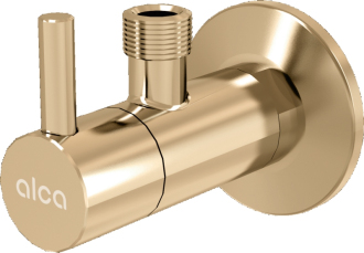 ALCA  ARV001-G-P "Ventil rohový s filtrem 1/2""×3/8"", GOLD-lesk"