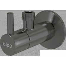 ALCA  ARV001-GM-P "Ventil rohový s filtrem 1/2""×3/8"", GUN METAL-lesk"