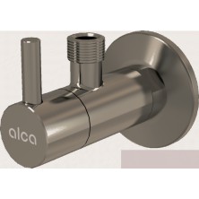 ALCA  ARV001-N-B "Ventil rohový s filtrem 1/2""×3/8"", NICKEL-kartáčovaný mat"