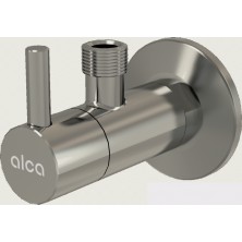 ALCA  ARV001-N-P "Ventil rohový s filtrem 1/2""×3/8"", NICKEL-lesk"