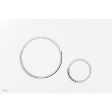 ALCA  M770 THIN - Ovládací tlačítko pro předstěnové instalační syst., bílá-lesk/chrom-lesk
