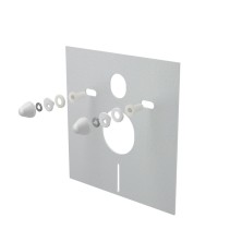 ALCA  M930 Izolační deska pro závěsné WC a bidet s příslušenstvím a krytkou (bílá)