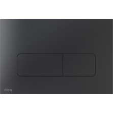 ALCA  MOON-BLACK Ovládací tlačítko pro předstěnové instalační systémy, nerez-černá mat