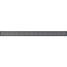 ALCA  PURE-300BLACK Rošt pro liniový podlahový žlab, černá-mat