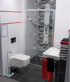 Volně stojící držák WC štětky bílý GLASDRZSTETB