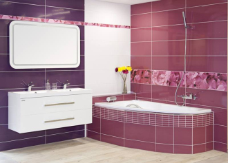 CUBE WAY skříňka s dvojumyvadlem z litého mramoru CUBE2120ZBL bílá/bílá