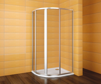 Teiko VIRGO Sprchová vanička 100x80x3, litý mramor levá bílá