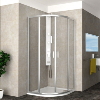 Teiko VIRGO Sprchová vanička 90x90x3, litý mramor bílá