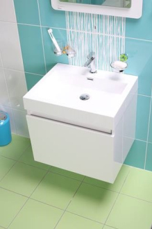 VERONA EASY skříňka s umyvadlem z litého mramoru VERONA60WH