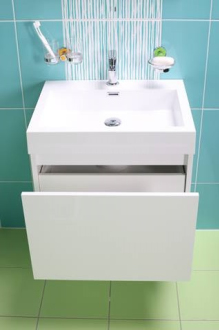 VERONA EASY skříňka s umyvadlem z litého mramoru VERONA60WH
